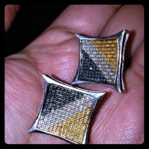 .60 ct diamond earrings with silver